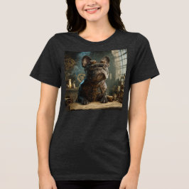 Camiseta Triblenda Steampunk Frenchie (Edición 1) - Tri-blend para Mu