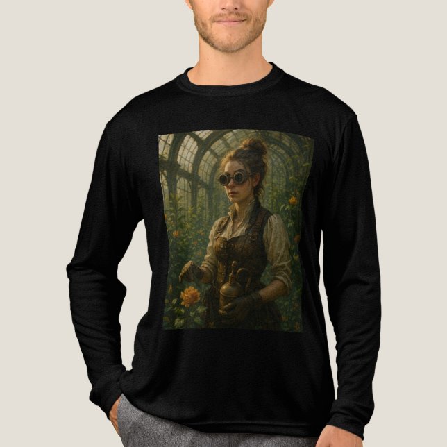 Camiseta Triblenda Steampunk Victorian Gardener Art (Anverso)