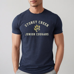 Camiseta Triblenda Stoney Creek Junior Cougars Navy Hombres