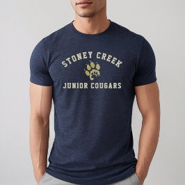 Camiseta Triblenda Stoney Creek Junior Cougars Navy Mens