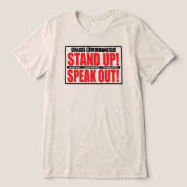 Camiseta Triblenda Stop Bullying - Stand Up, Speak Out