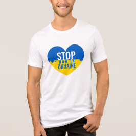 Camiseta Triblenda Stop War in Ukraine. I support Ukraine.