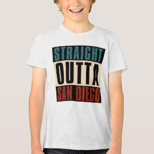 Camiseta Triblenda Straight Outta San Diego California CA EE.UU.