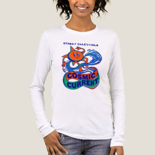 Camiseta Triblenda Street Celestiales Corriente Cósmica Retro Gráfica