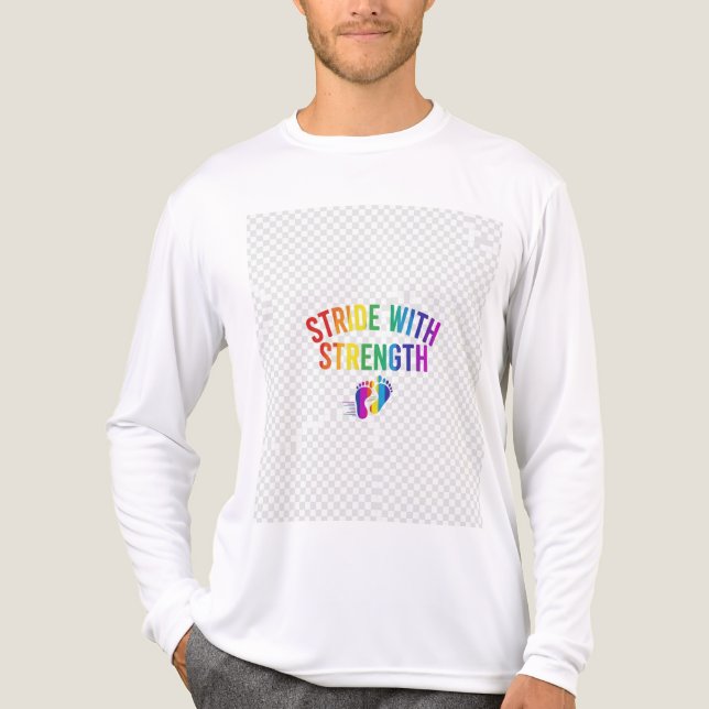 Camiseta Triblenda Stride con fuerza. (Anverso )