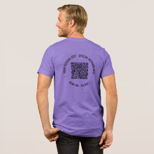 Camiseta Triblenda Su código QR y el texto Personalizado personalizad