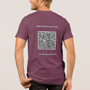 Camiseta Triblenda Su código QR y texto personalizado Promocional emp