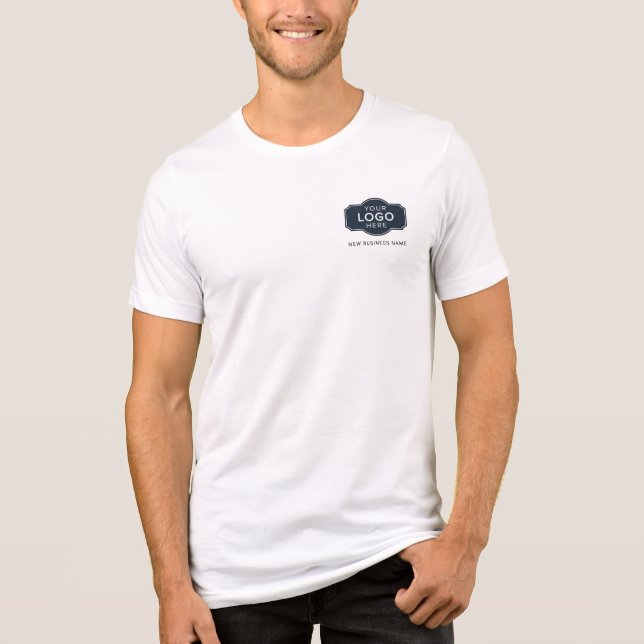 Camiseta Triblenda Su Personalizado de logotipos de empresas y nombre (Anverso)
