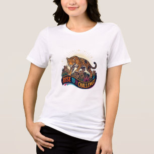 Camiseta Triblenda Sube Al Reto Jaguar Templo Antiguo Gráfico