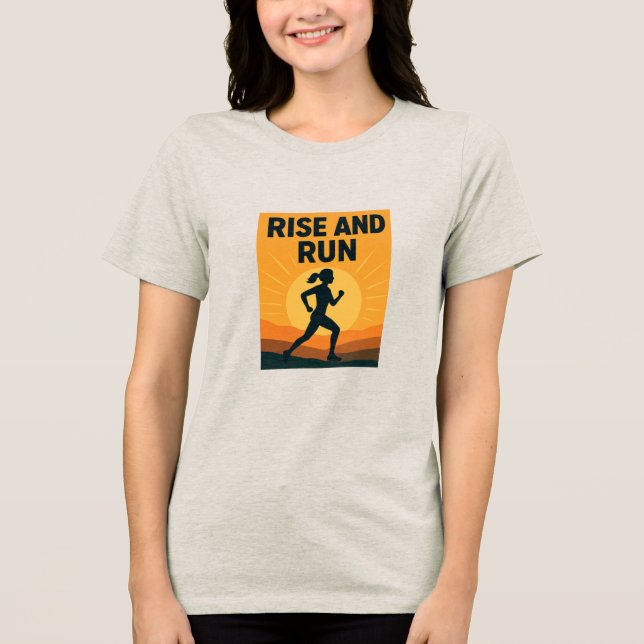 Camiseta Triblenda Subir y Correr (Anverso)