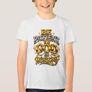Camiseta Triblenda Sudadera con capucha brillante para niños, Dios es