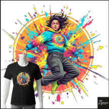 Sudadera con Capucha Tie-Dye Salpicaduras de Grafi