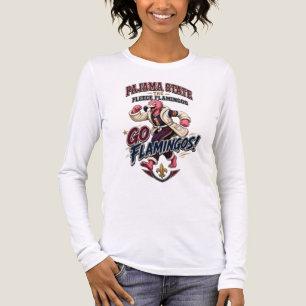 Camiseta Triblenda Sudadera con gráficos de flamencos de Pajama State