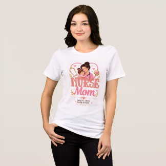 Camiseta Triblenda Sudadera Rosa Dorado Nurse Mom