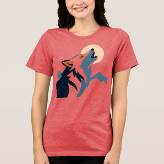Camiseta Triblenda Sudadera Wolf Howling at the Moon – Desata el Alph