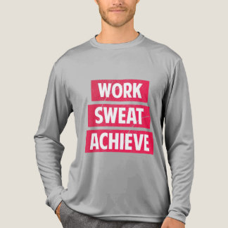 Camiseta Triblenda Sudor de trabajo Lograr Manga Larga Motivacional