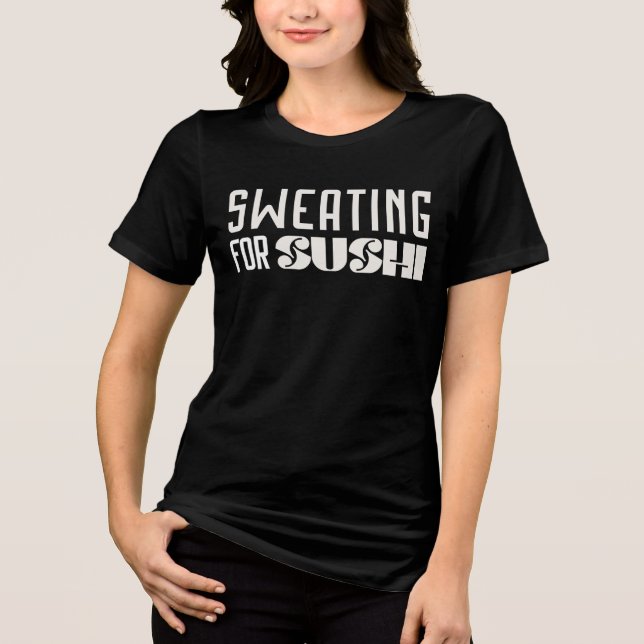 Camiseta Triblenda Sudoración Para Camiseta De Entrenamiento De Sushi (Anverso)