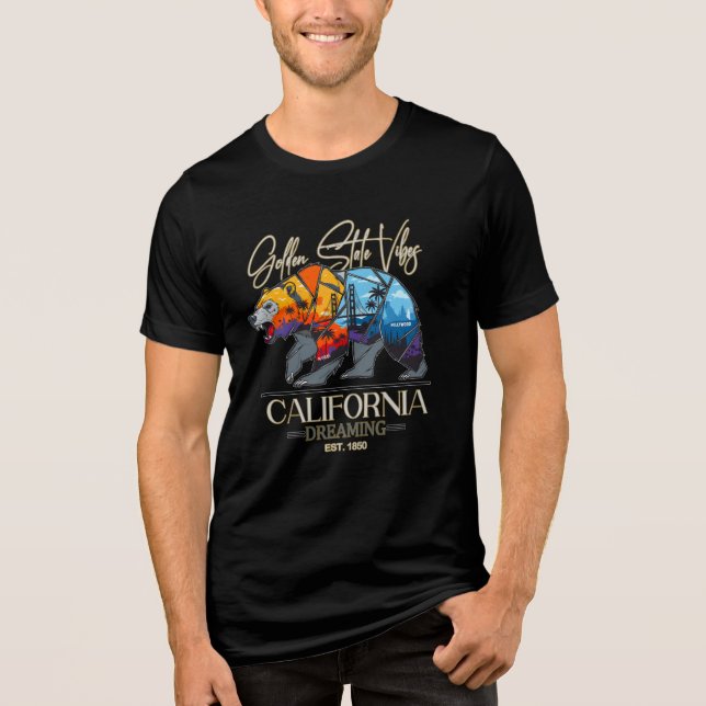 CAMISETA TRIBLENDA SUEÑO DE CALIFORNIA (Anverso)