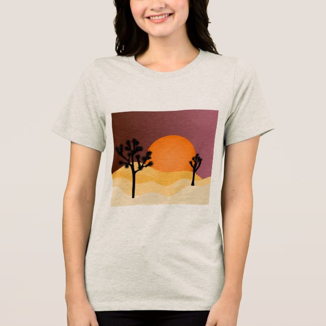 Camiseta Triblenda Sueño del desierto en color (Anverso)
