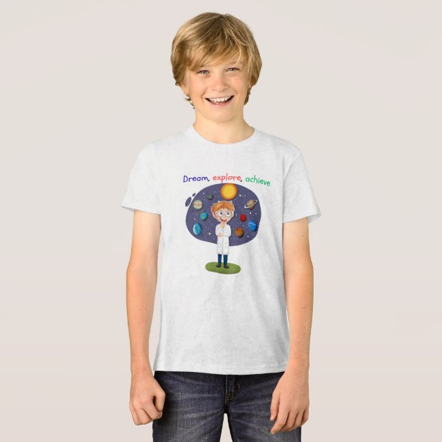 Camiseta Triblenda Sueño, explorar, lograr (Anverso Completo)