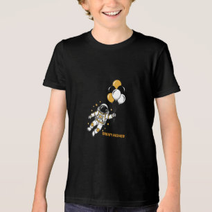 Camiseta Triblenda Sueño más alto - Astronauta flotando con globos