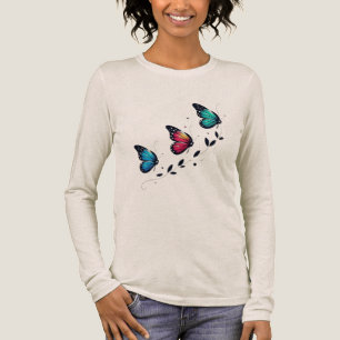 Camiseta Triblenda Sueños de Mariposa Alas Pastel Un Ascenso Suave Fl