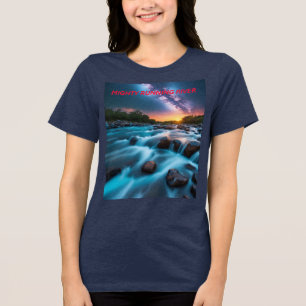 Camiseta Triblenda Sueños de ríos celestes - Resumen de atardecer y e