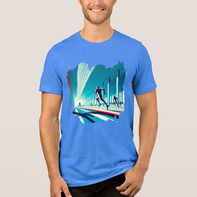 Camiseta Triblenda Sueños deportivos - Camiseta digital abstracta bri (Anverso)