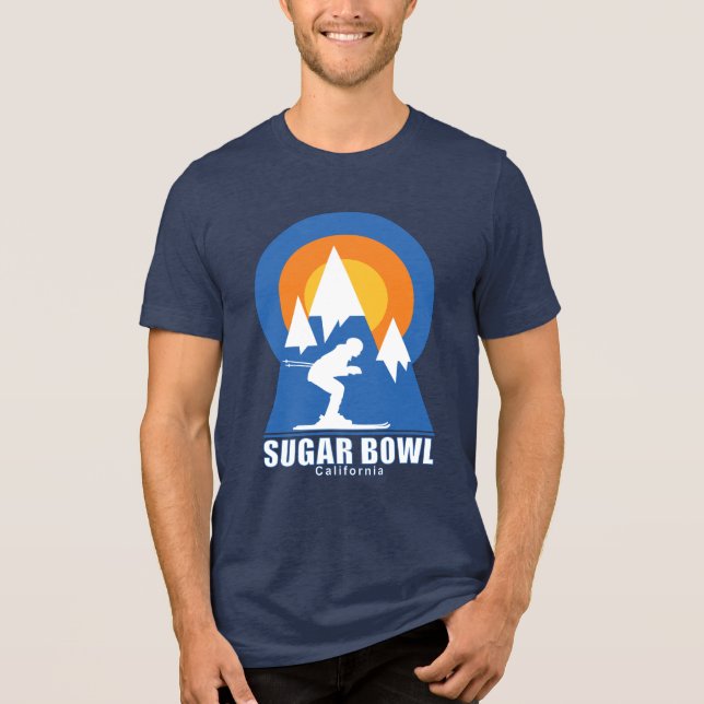 Camiseta Triblenda Sugar Bowl Ski Sunset Retro T-Shirt (Anverso)