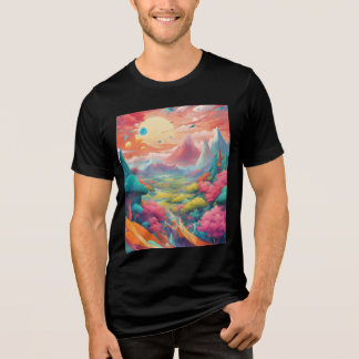 Camiseta Triblenda Sumergirse en un mundo de arte abstracto surrealis