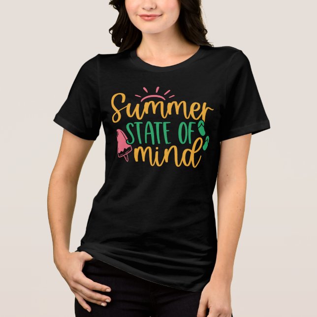 Camiseta Triblenda Summer Vibes "Summer State of Mind" (Anverso)