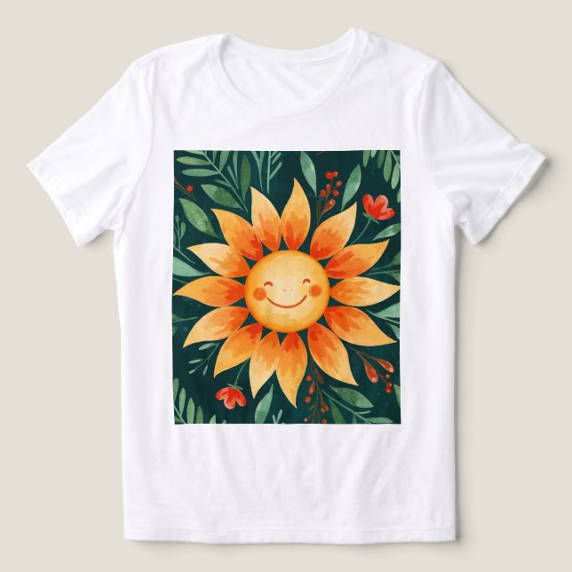 Camiseta Triblenda Sunflower flower (Diseño delantero )