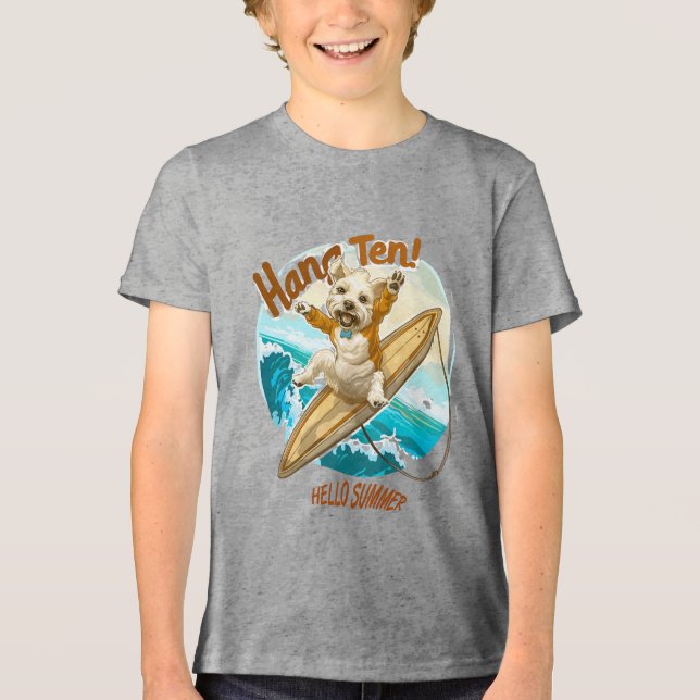 Camiseta Triblenda Sunny Skater Pup (Anverso)
