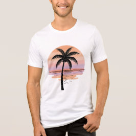 Camiseta Triblenda Sunset Beach Vibes – Minimalist Summer T-Shirt