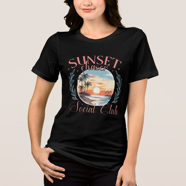 Camiseta Triblenda Sunset Chaser Social Club – Sunset Lovers (Anverso)