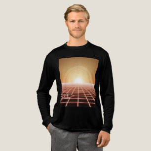 Camiseta Triblenda Sunset del desierto Synthwave Desert - Horizonte N