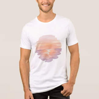 Camiseta Triblenda Sunset Ocean Waves – Minimalist Hand-Drawn T-Shirt