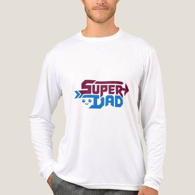 Camiseta Triblenda Super Dad Gamer Gift – Cute Retro (Anverso )