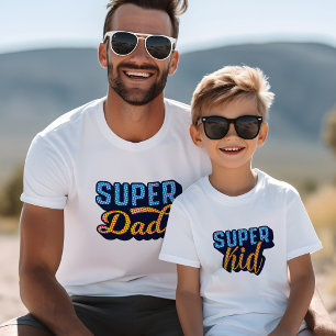 Camiseta Triblenda Súper Papá y Súper Niño Sidepatre Padre Hijo