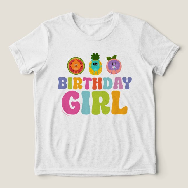 Camiseta Triblenda Super Simple | Chica de cumpleaños de verano Bumbl (Diseño delantero )