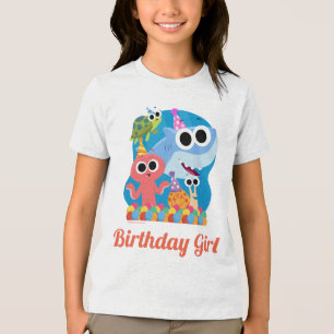Camiseta Triblenda Super Simple   Finny the Shark Confetti Birthday