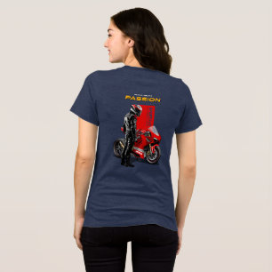 Camiseta Triblenda Superbike Racing Máxima Pasión Gráfico de Motocicl