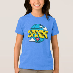 Camiseta Triblenda Supergirl Gráfico Global Pop