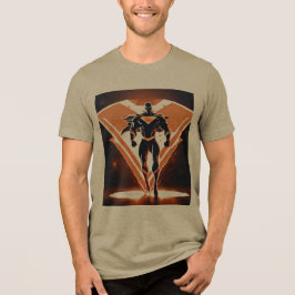 Camiseta Triblenda Superhéroe Emblem Tri-Blend T-Shirt