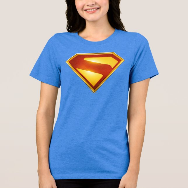 Camiseta Triblenda Superman Golden S Shield Brilliance (Anverso)