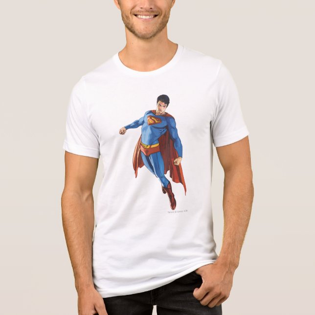 Camiseta Triblenda Superman mirando hacia abajo (Anverso)