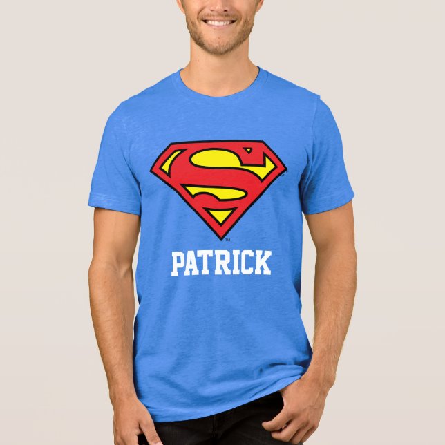 Camiseta Triblenda Superman | Nombre personalizado (Anverso)