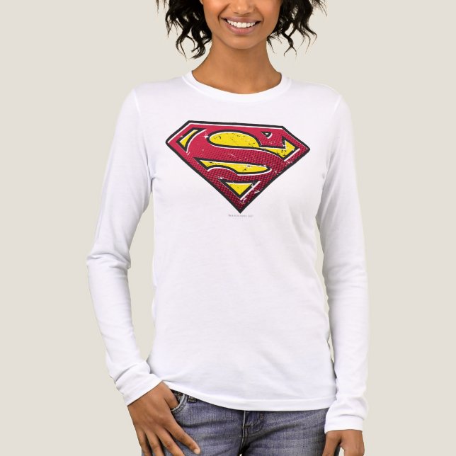 Camiseta Triblenda Superman S-Shield | Logo de Scratches (Anverso)