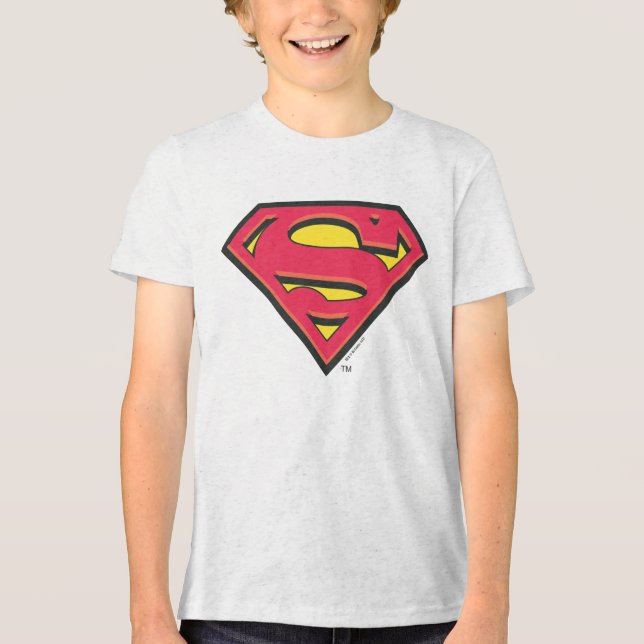 Camiseta Triblenda Superman S-Shield | Logotipo clásico (Anverso)