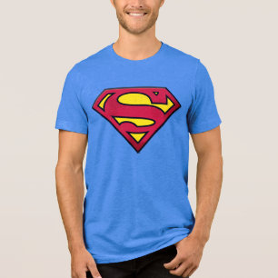 Camiseta Triblenda Superman S-Shield   Logotipo de suciedad